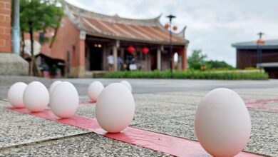 宜蘭傳藝園區舉辦傳統「立蛋」習俗活動。　圖：全聯善美的文化藝術基金會／提供