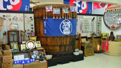 保留原汁原味的百年大杉木桶，已成為台灣味噌釀造文化館的鎮館之寶。　圖：台灣味噌釀造文化館／提供