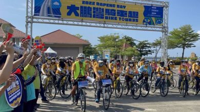 大鵬灣Bike Tour35騎車趣活動登場，吸引大批自行車旅遊愛好者參與。　圖：大鵬灣國家風景區管理處／提供