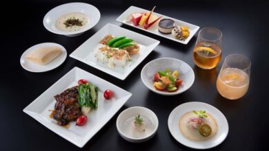 長榮航空台北－米蘭航線邀請米其林一星主廚Paul Lee為皇璽桂冠艙乘客精心設計兩套餐點。　圖：長榮航空／提供
