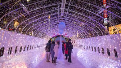 日本札幌雪祭在札幌市中心的大通公園等會場開幕，今年雪祭主要看頭之一，就是由市民團體製造反映時代的58座「市民雪雕」，其中包括頭戴打擊頭盔、手持球棒的天使隊「二刀流」球星大谷翔平頭像，及2022年10月1日離世的前職業摔角選手安東尼奧．豬木（本名豬木寬至）。(圖/shutterstock )