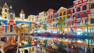 富國大世界是越南首座24小時不夜城，仿威尼斯打造，有「越南版威尼斯」美名。（陳韻萍攝）