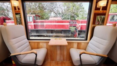 《福森號》超大觀景窗宛如專屬畫框，可欣賞開闊的林鐵之美，體會大自然的藝術。　 圖：阿里山林業鐵路及文化資產管理處／提供