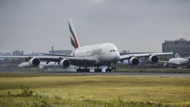 阿聯酋航空A380旗艦客機復飛台北－杜拜航線。　圖：阿聯酋航空／提供